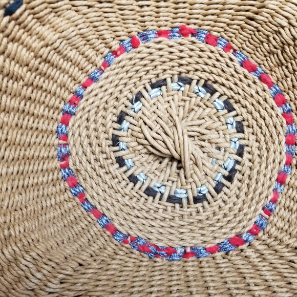 BOHEMIAN RAFFIA HANDMADE STYLE WOVEN HANDBAG - Picture 6 of 7